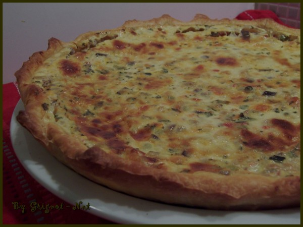 Quiche au thon et légumes méditerranéens