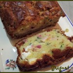 Cake courgette lardons et feta