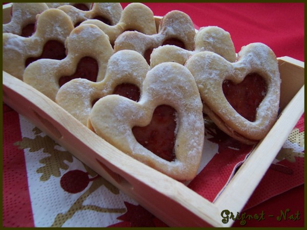 Sablés à la confiture de fraise