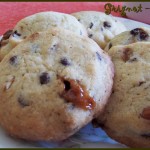 cookies caramel, chocolat, noisettes