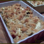Crumble tomates, courgettes et chèvre