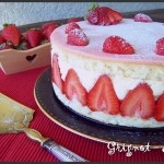 Fraisier à la mousse de mascarpone