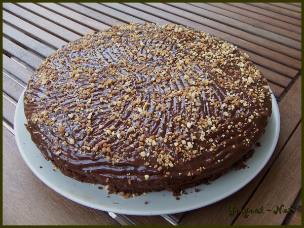 Gâteau chocolat et noisettes