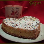 Gâteau au citron en coeur