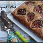Gâteau noisette et figues fraîches