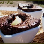 Petits gâteaux chocolat au coeur de poire
