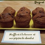 Muffins banane et pépites de chocolat