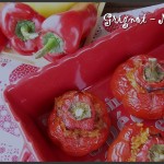 Poivrons farcis (au riz et à la viande)