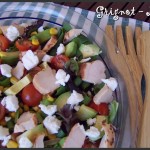 Salade fraicheur au poulet avocat et chèvre frais