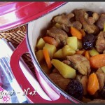 Sauté de porc au safran et aux pruneaux