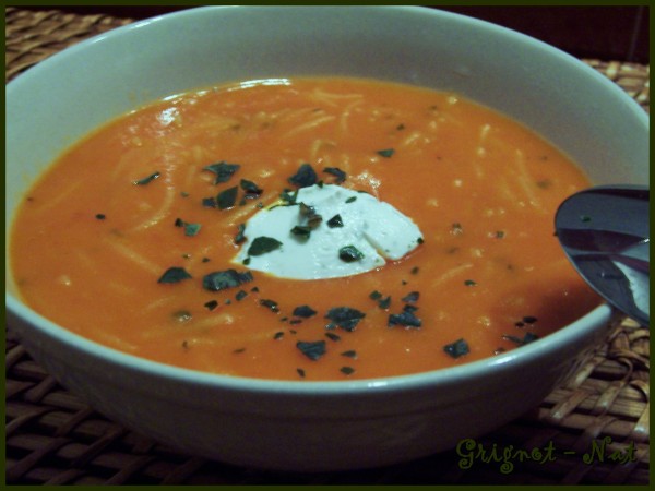 Soupe de tomates au basilic 2
