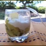 Verrines courgettes et crème de parmesan