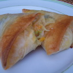 Bricks légumes chèvre et bacon