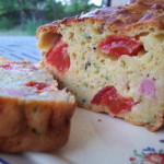 Cake courgettes tomates et lardons