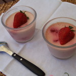 Panna cotta à la fraise