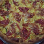 Quiche au chorizo et aux 3 poivrons