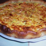 Quiche au saumon et chou chinois