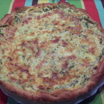 Quiche courgettes et tofu fumé