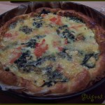 Tarte aux 2 saumons et aux épinards