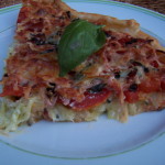 Tarte tomates courgettes et basilic