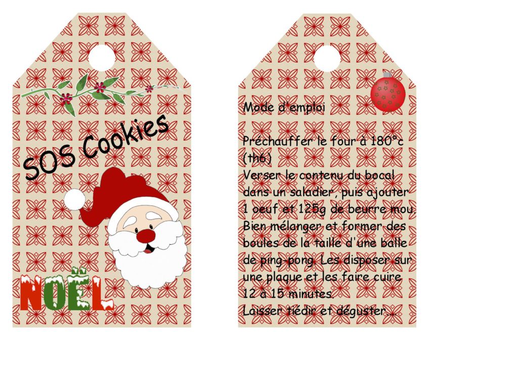 Etiquettes kit "SOS cookies" 2