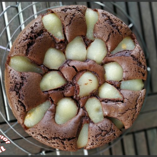 gâteau moelleux chocolat – poires