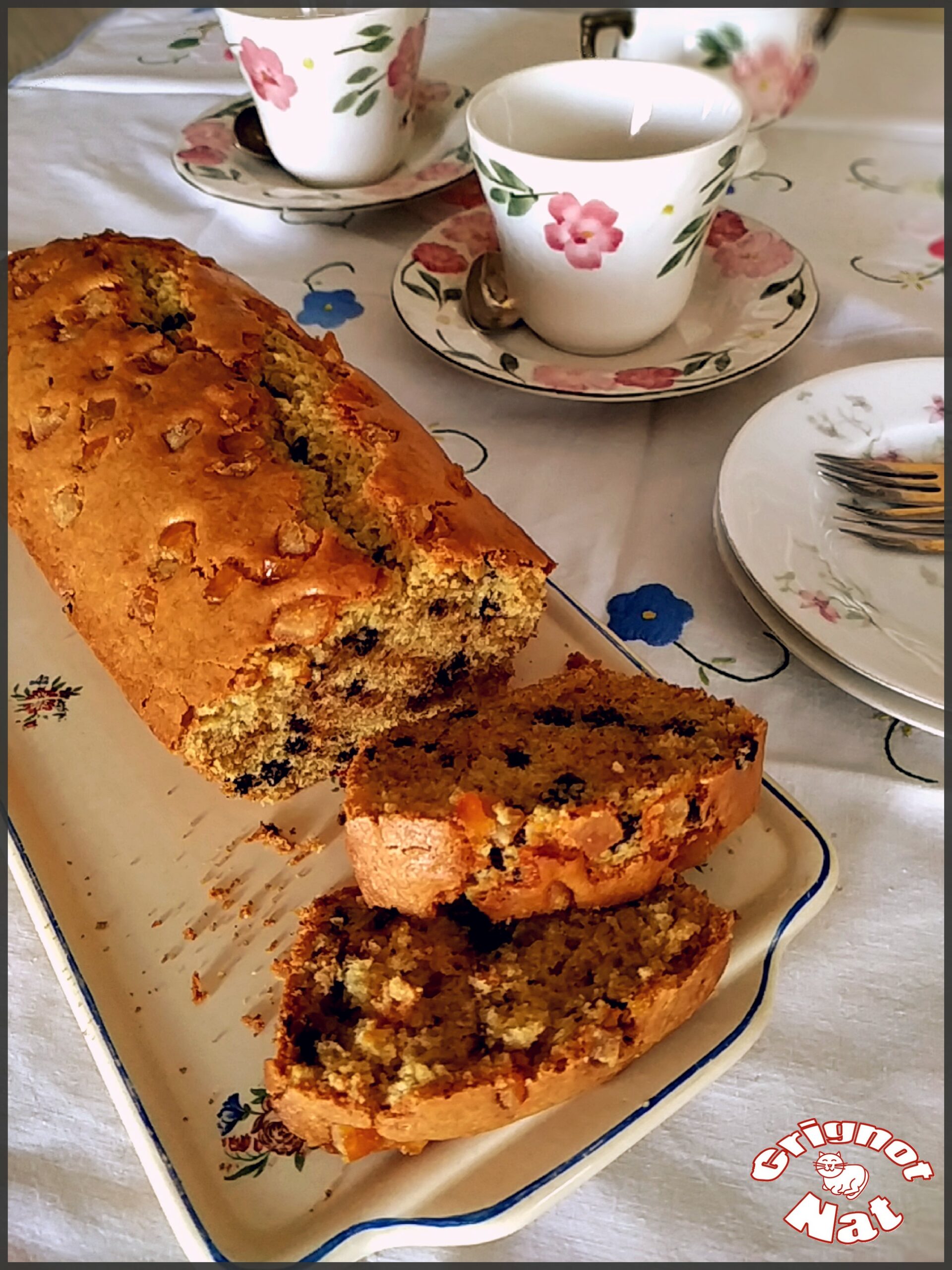 Cake A L Orange Et Pepites De Chocolat Grignot Nat