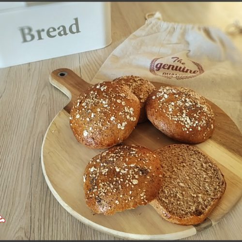 Pains burger à la farine complète