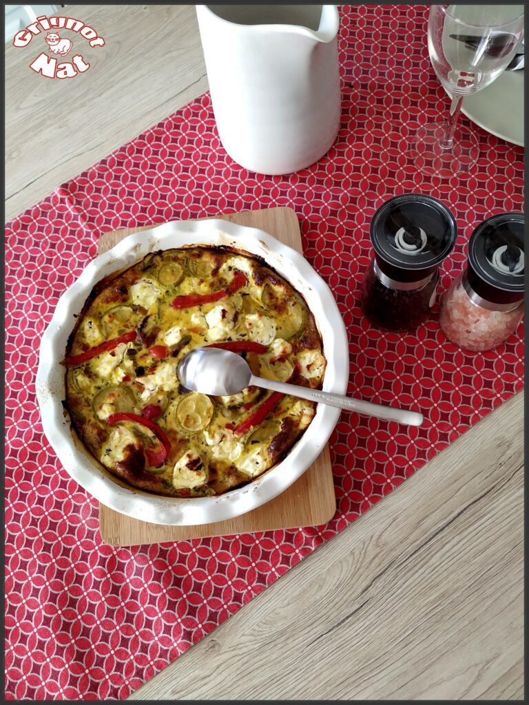 Flan de légumes au pesto