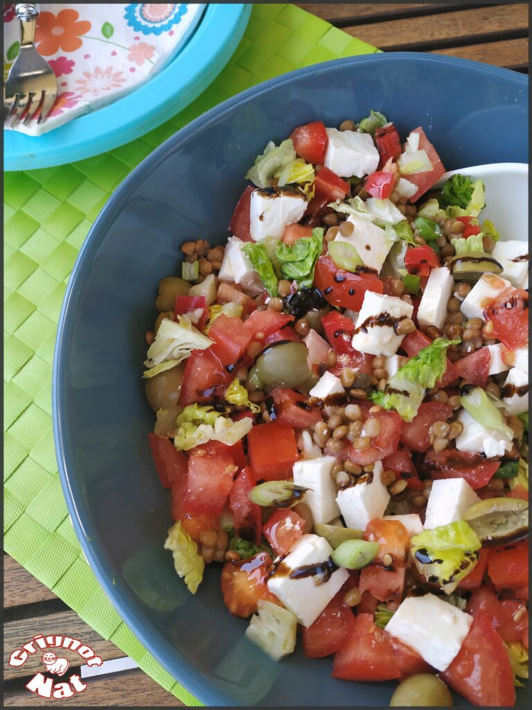 salade de lentilles à la feta