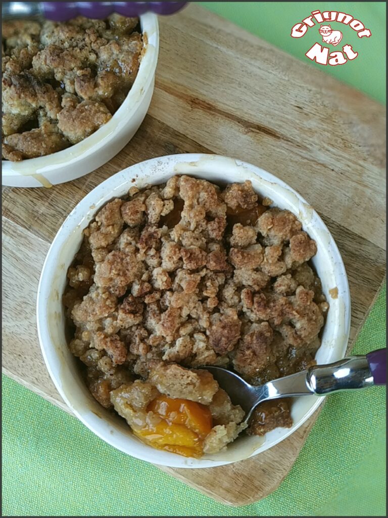 Crumble aux prunes ( recette IG Bas) 3