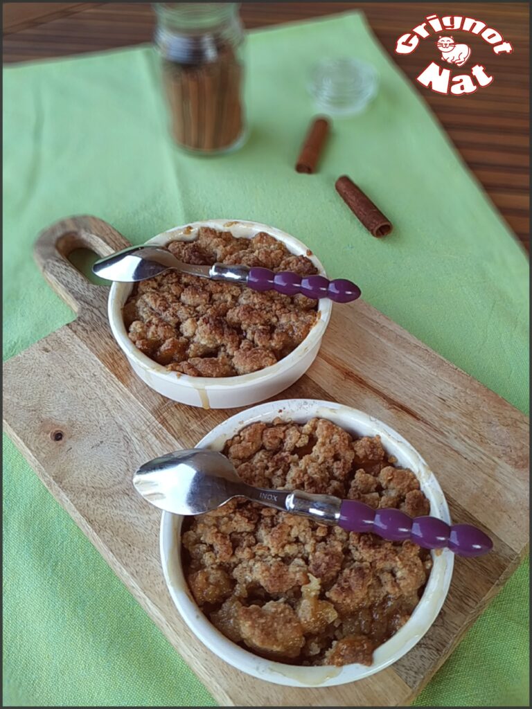 Crumble aux prunes ( recette IG Bas)