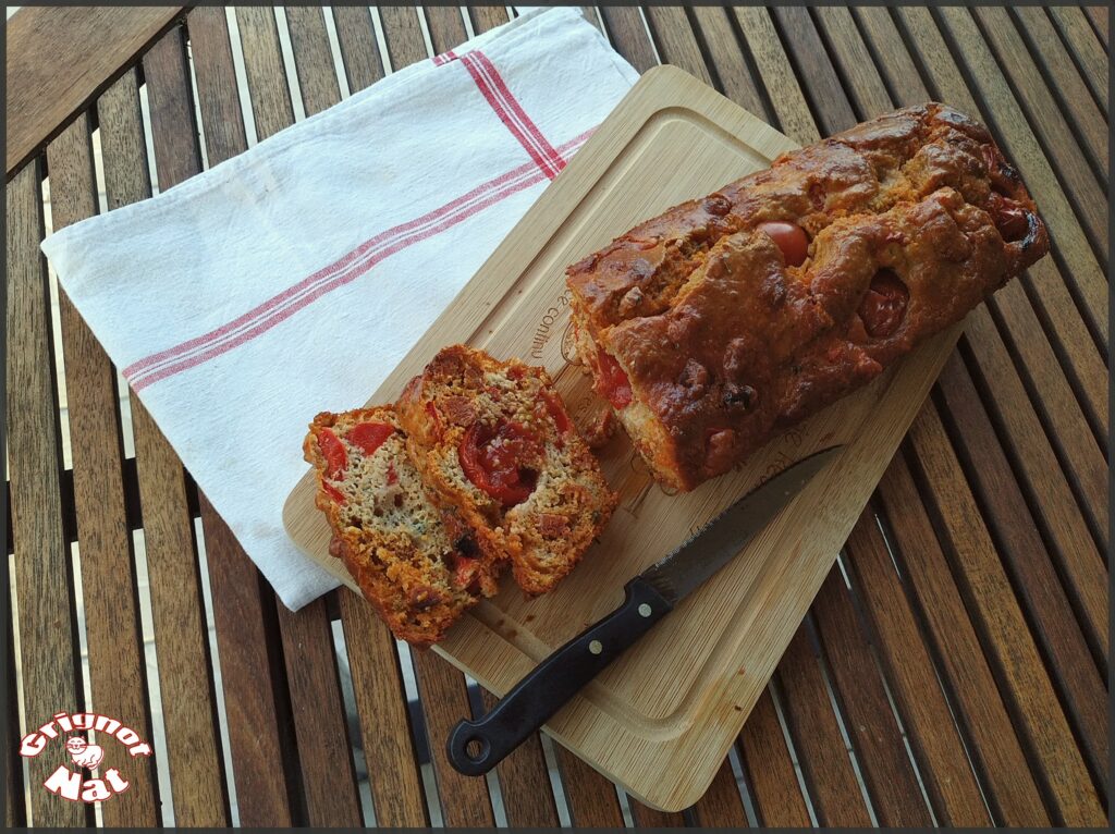 Cake chorizo poivron et tomates (IG Bas) 2