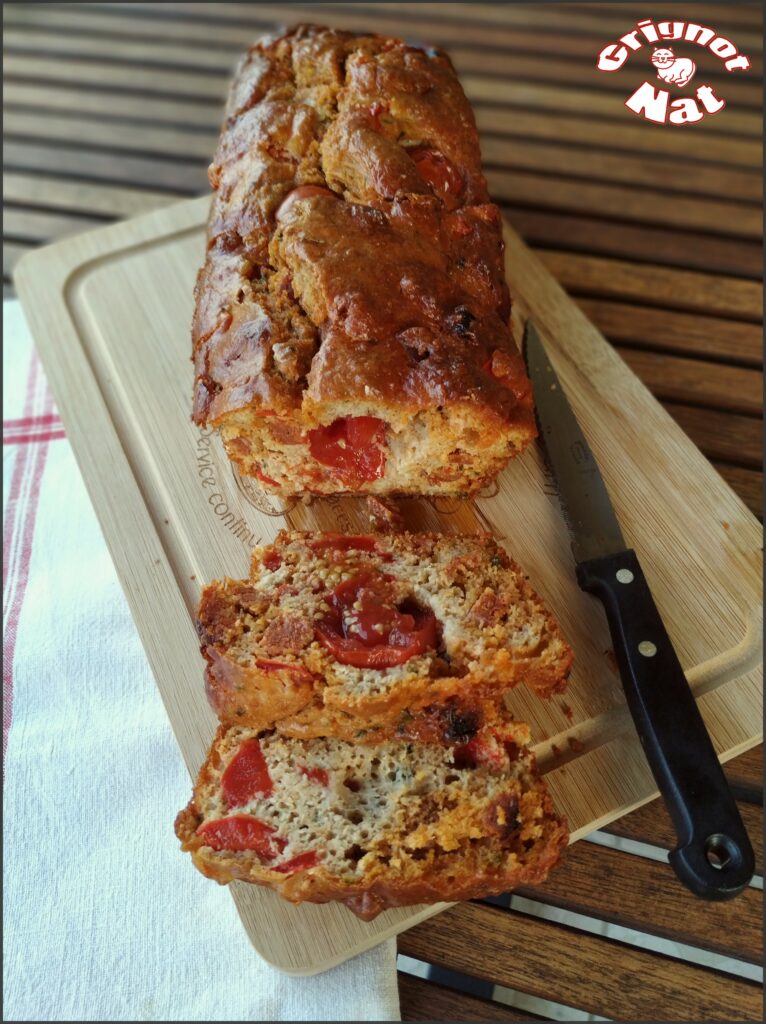 Cake chorizo poivron et tomates (IG Bas)