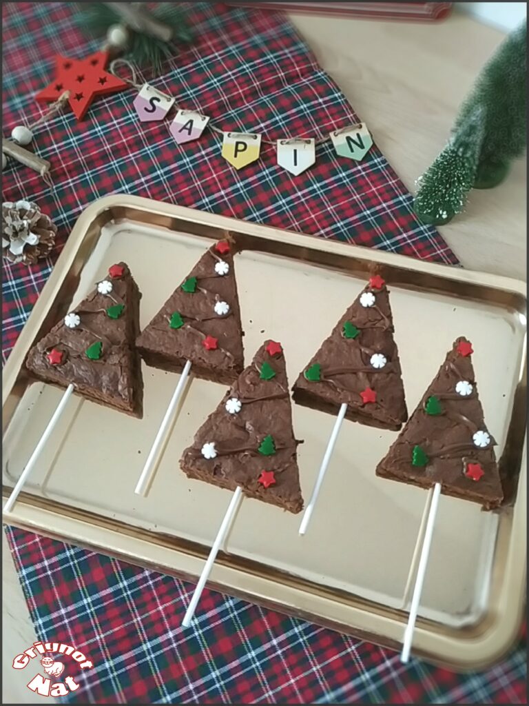 Brownies sapins de Noël - Recette de cuisine