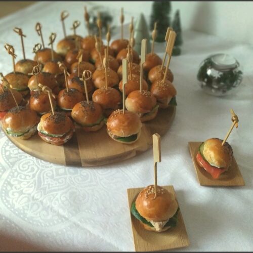 Mini pains burger pour l’apéro