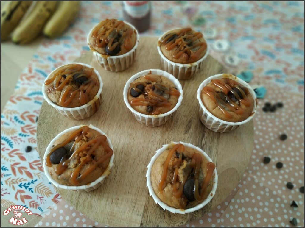 Muffins à la banane façon banoffee 3