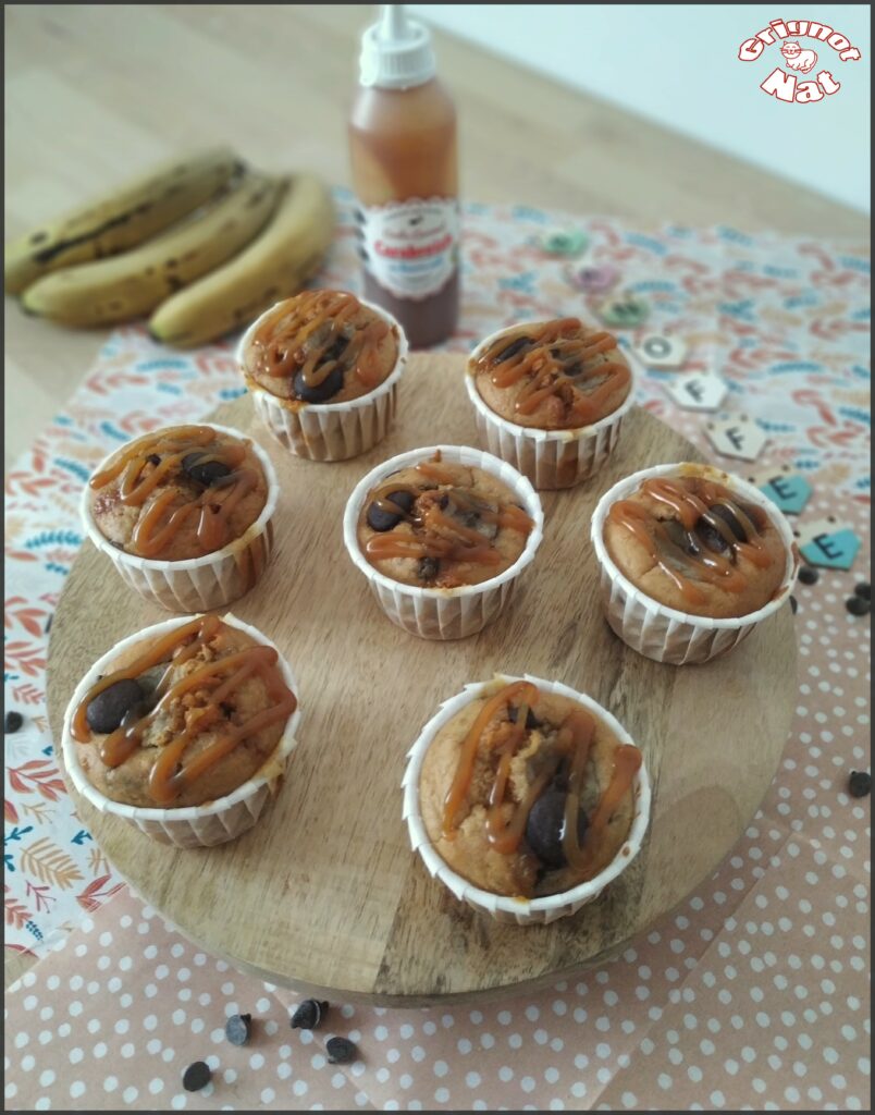 Muffins à la banane façon banoffee 2