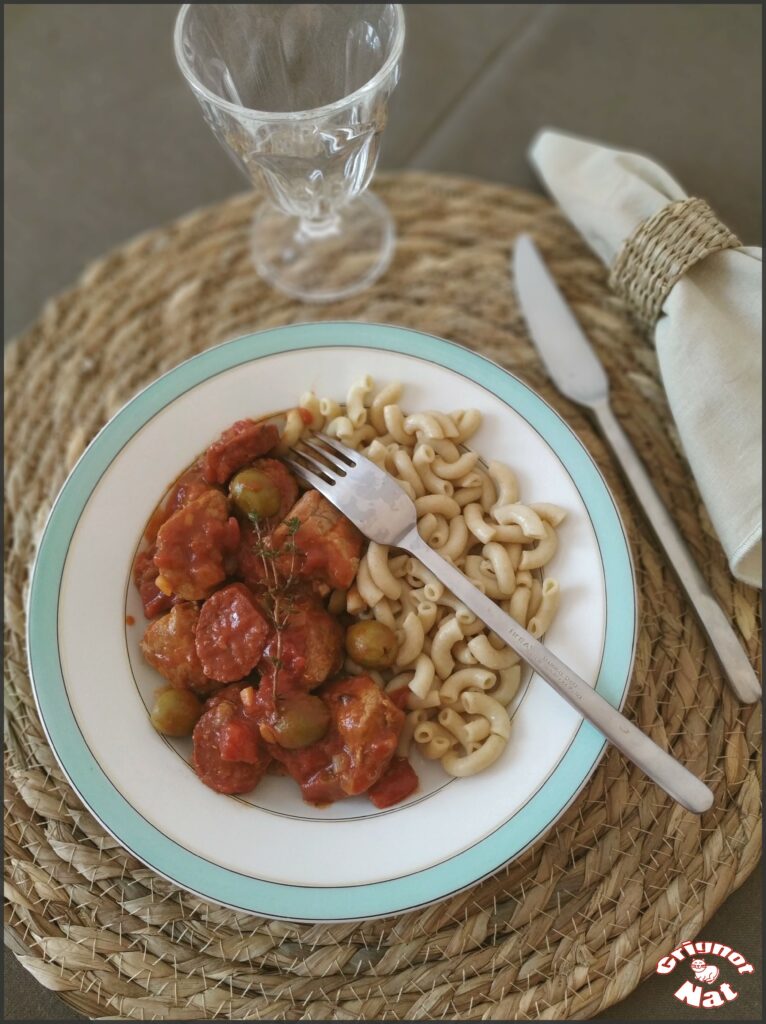 filet mignon au chorizo et aux olives