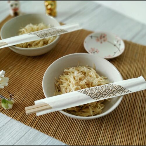 Salade de chou blanc à la  japonaise