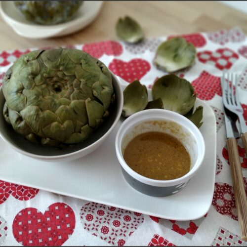 Artichauts cuits au micro-ondes