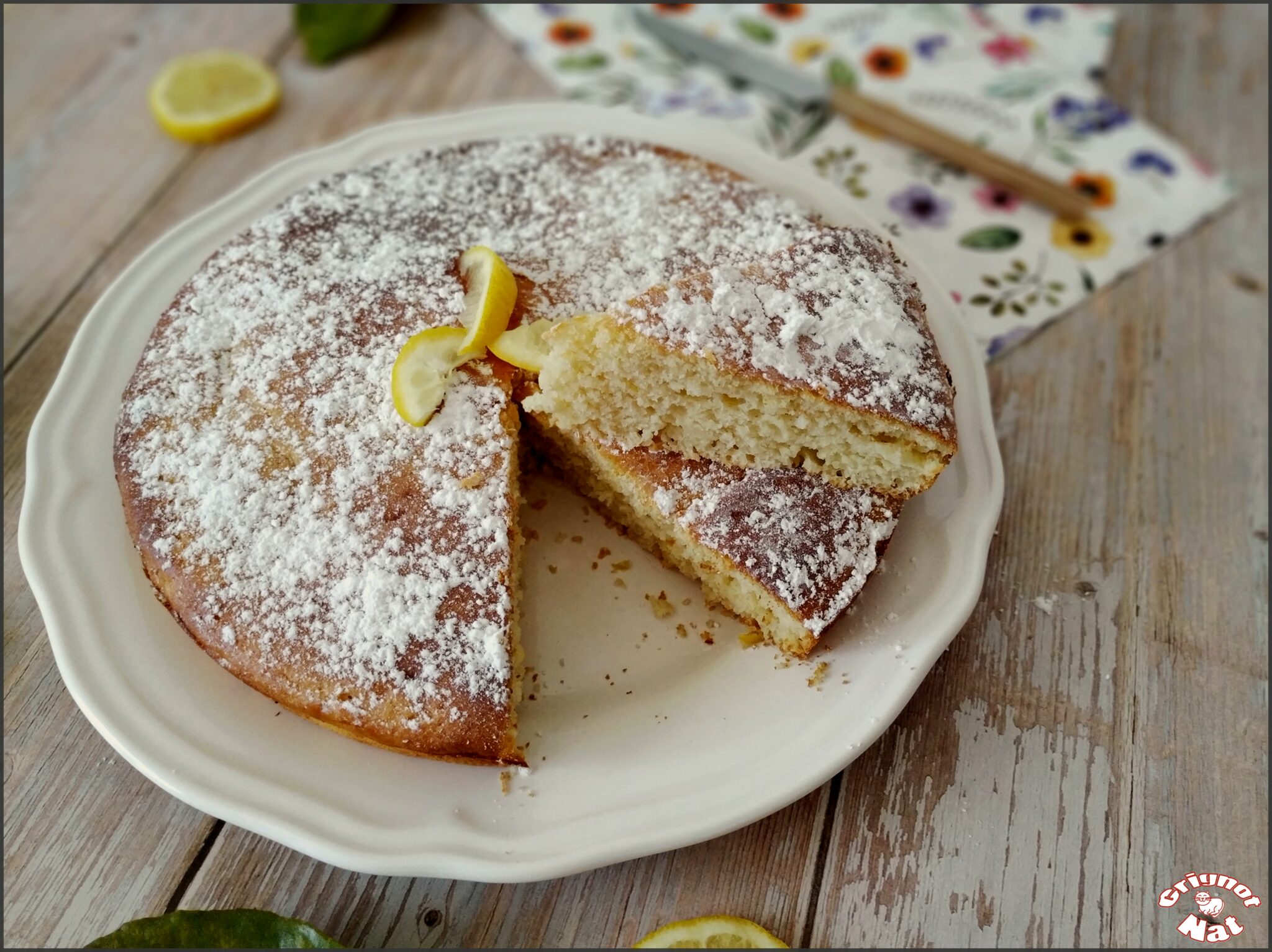 Gâteau au citron et ricotta - Grignot-Nat