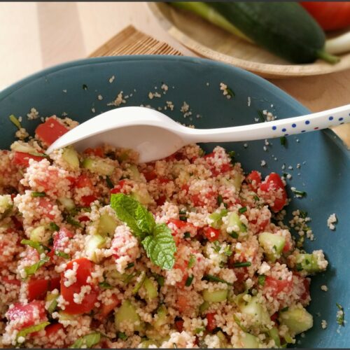 Taboulé à la semoule complète (recette IG Bas)