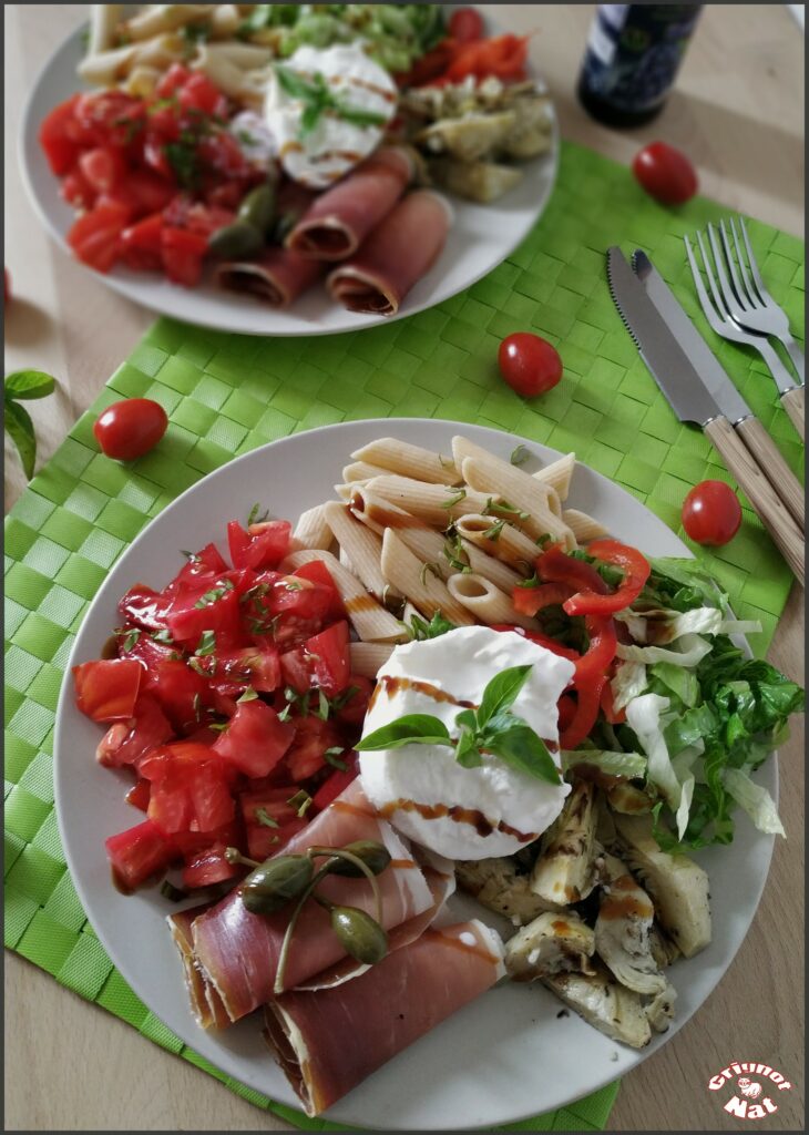 assiette fraicheur à l'italienne