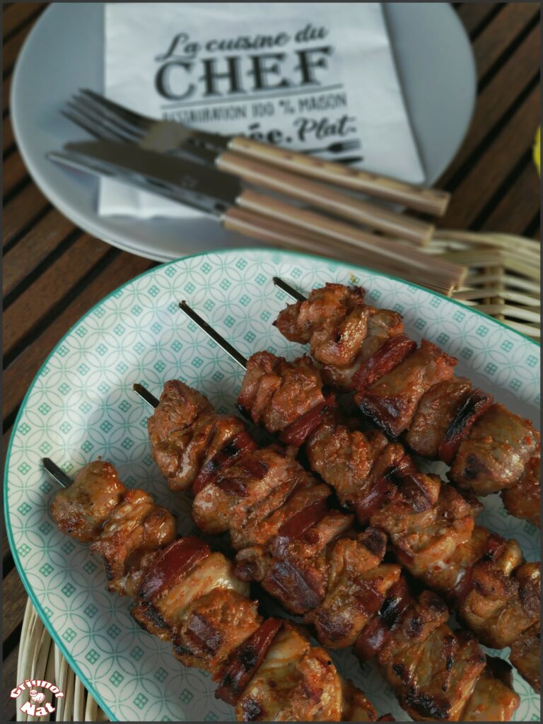 Brochettes de porc et chorizo 2