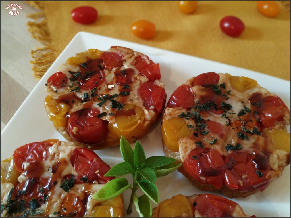 Mini tatins de tomates cerises au chèvre 2