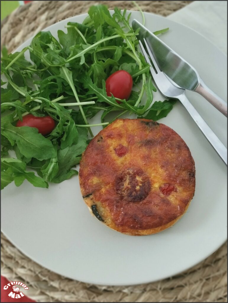 Clafoutis courgette chorizo et parmesan (recette IG Bas) 2