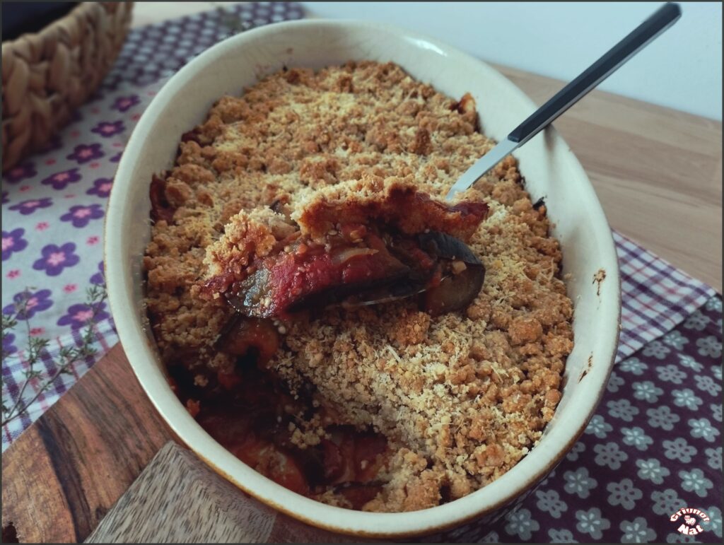 Crumble aubergine parmesan 3