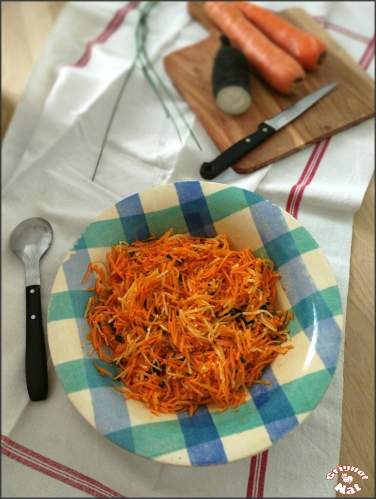 Salade de carottes et radis noir 