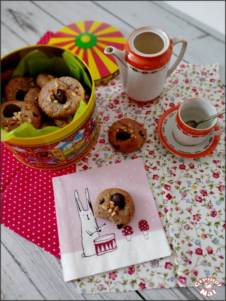 biscuits sarrasin noisettes et pépites de chocolat